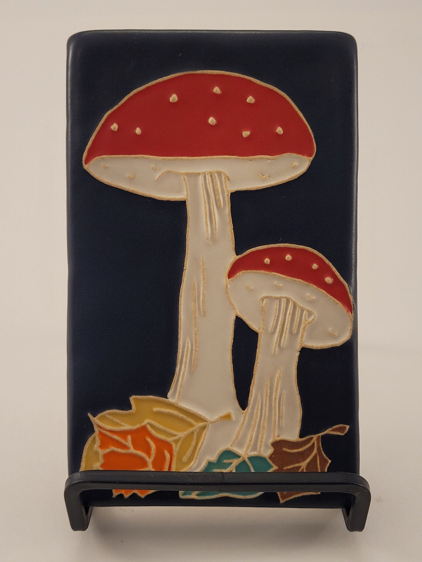 Fly Amanita Mushroom - Handmade Ceramic Tile