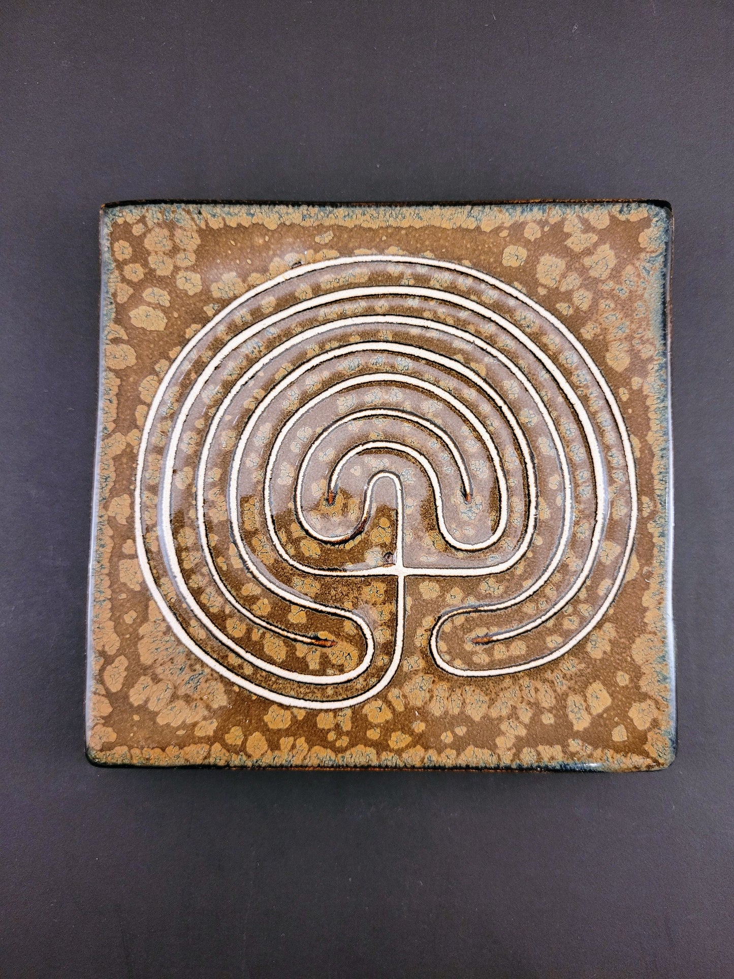 Labyrinth - Handmade Ceramic Tile