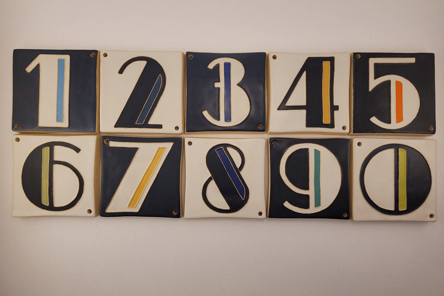 Art Deco Address tiles