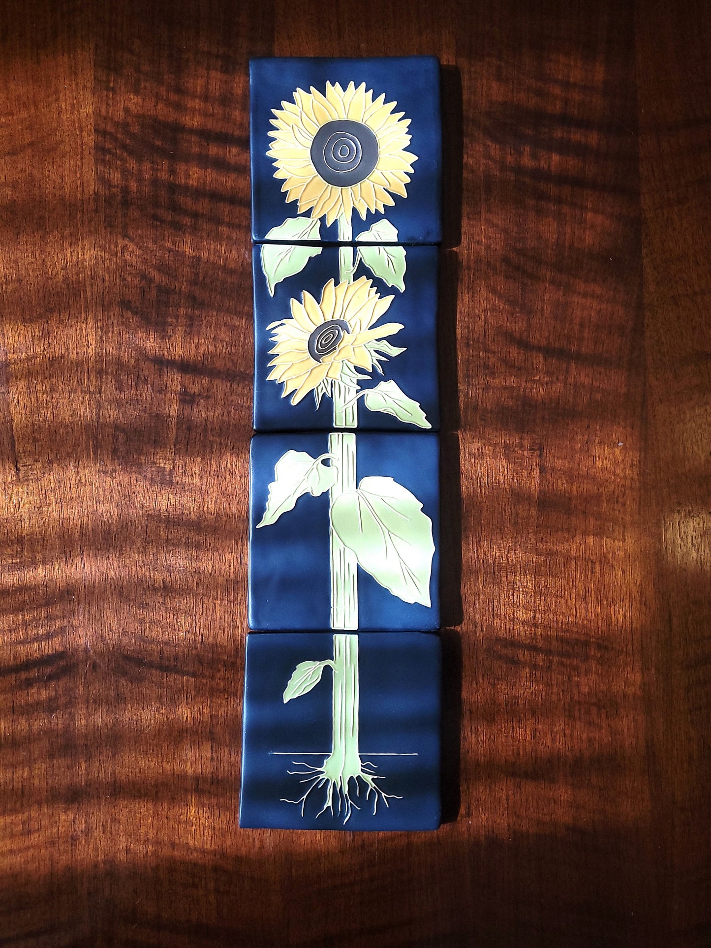 Art Nouveau Sunflower Tiles