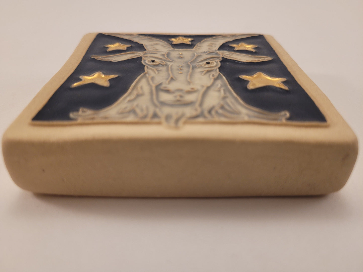 Capricorn, Astrology tile, Handmade ceramic tile