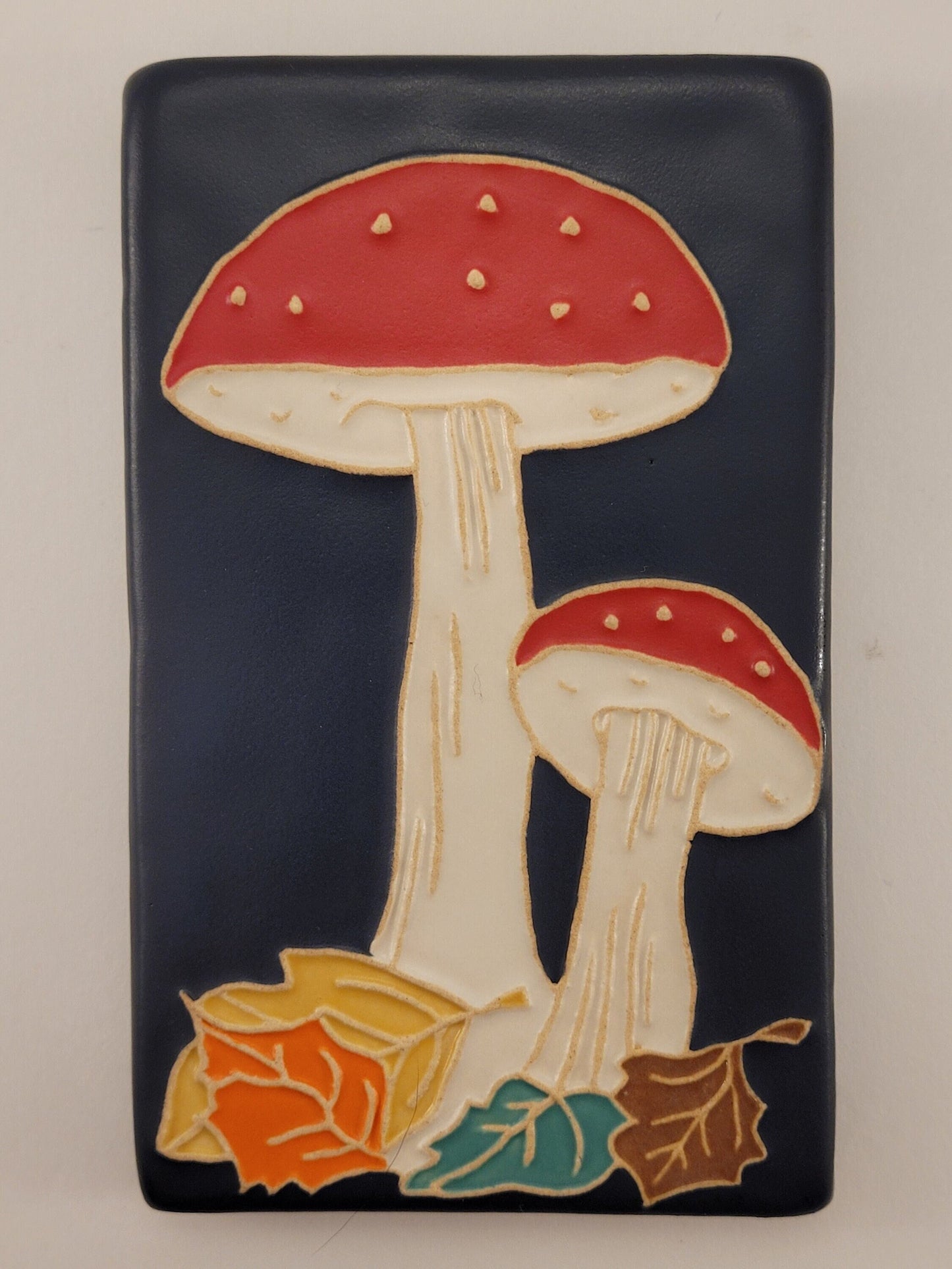Fly Amanita Mushroom - Handmade Ceramic Tile