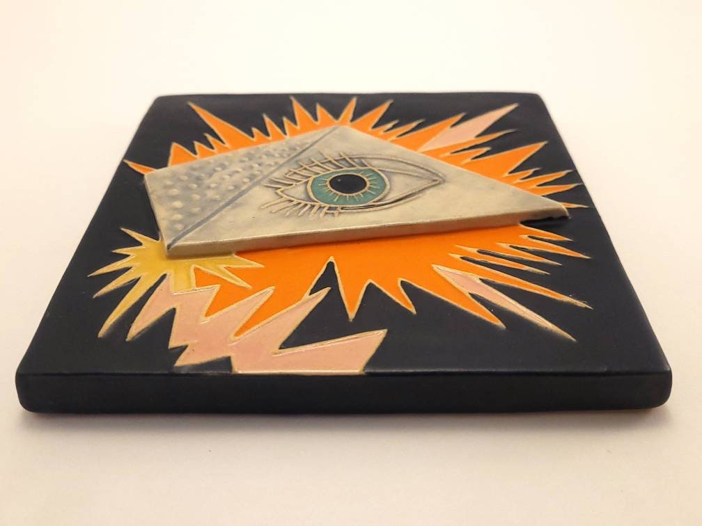 Third Eye Tile - Handmade Ceramic Tile