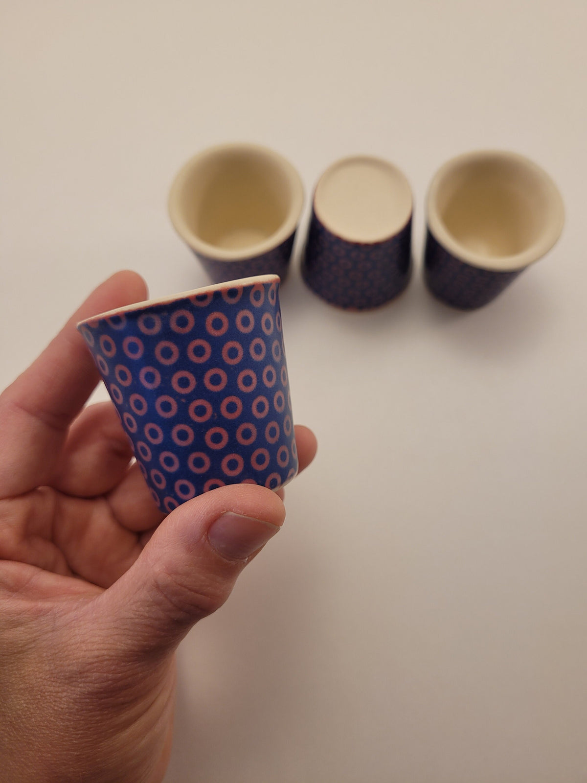 Phish inspired shot glasses, Handmade ceramic shot glasses