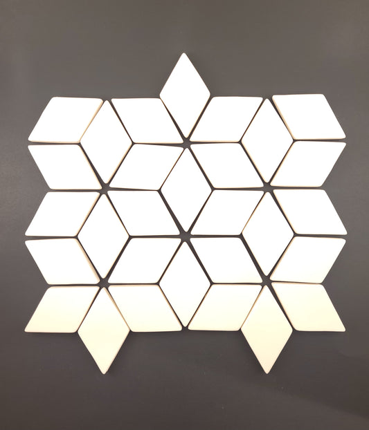 4x2 Rhombus Per Square Foot (18 Tiles)