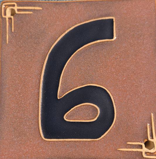 Address Number Tile - Six