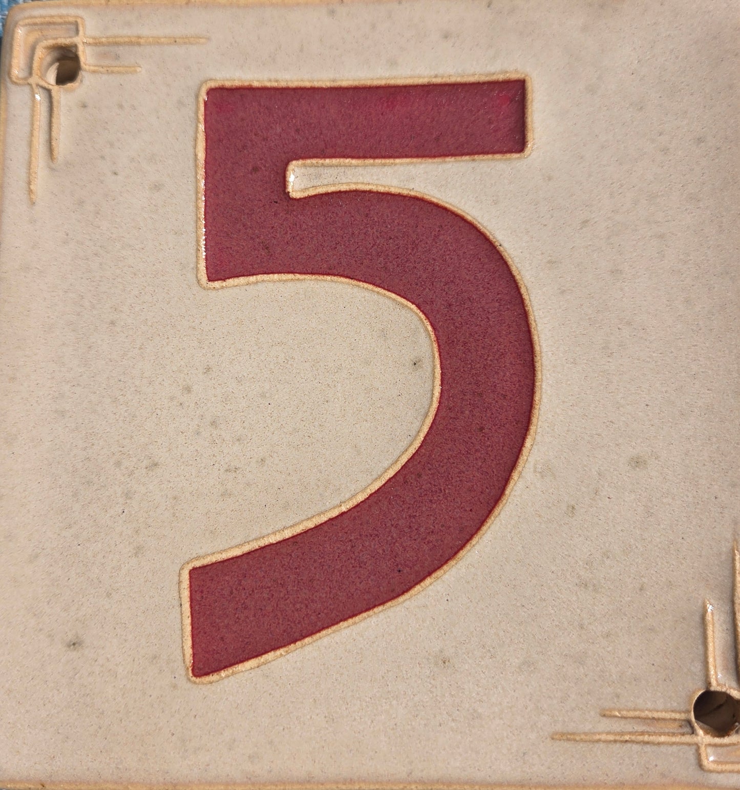 Address Number Tile - Five
