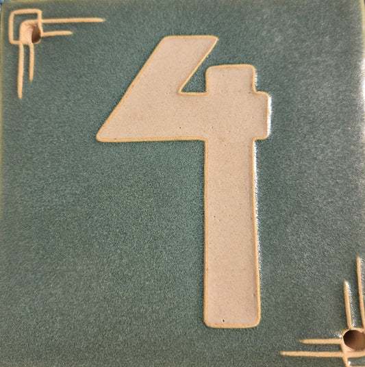 Address Number Tile - Four