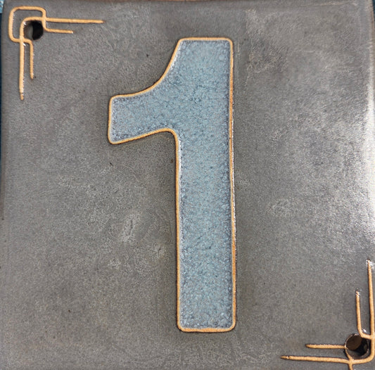 Address Number Tile - One