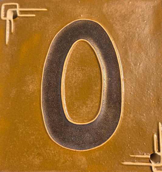 Address Number Tile - Zero