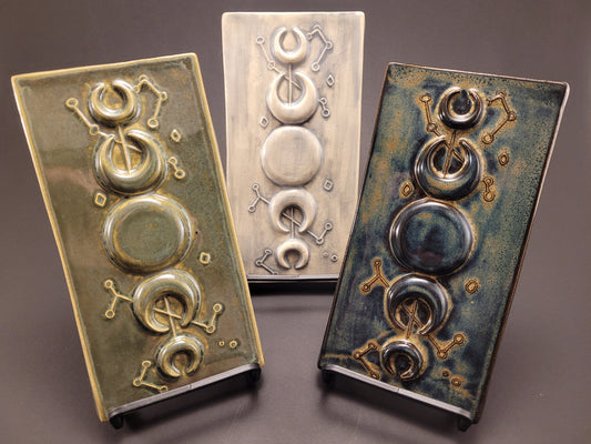 Moon Phases - Handmade Ceramic Tile