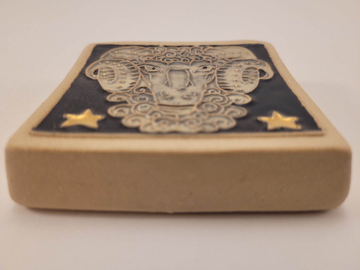 Aries - Astrology tile, Handmade ceramic tile