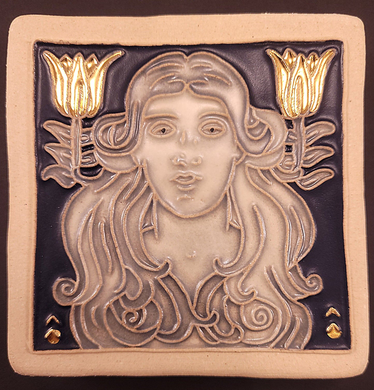 Virgo - Astrology tile, Handmade ceramic tile