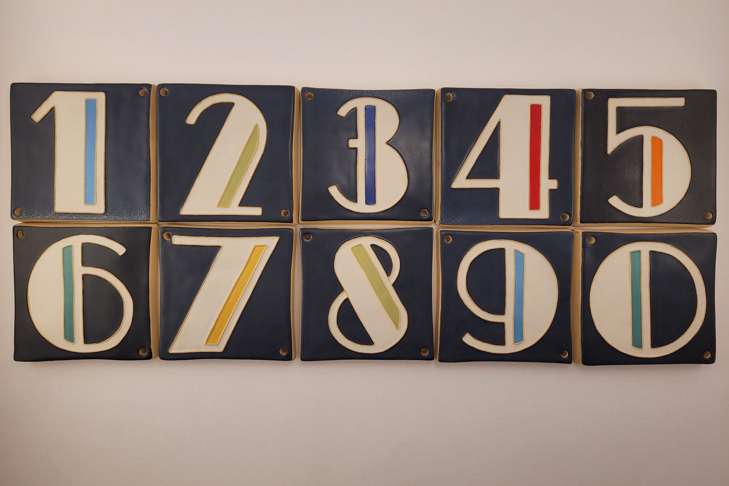 Art Deco Address tiles