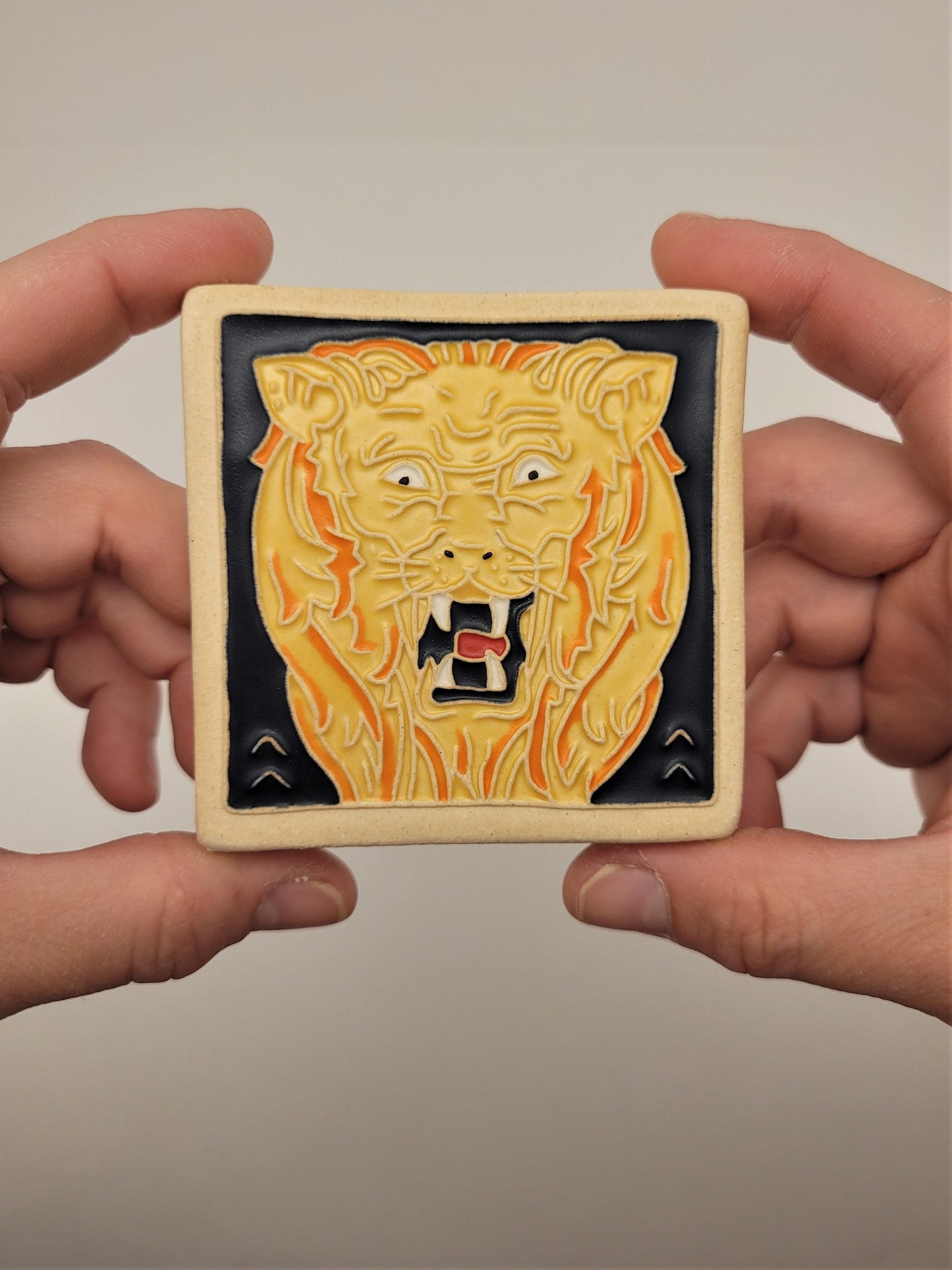 Leo - Astrology tile, Handmade ceramic tile
