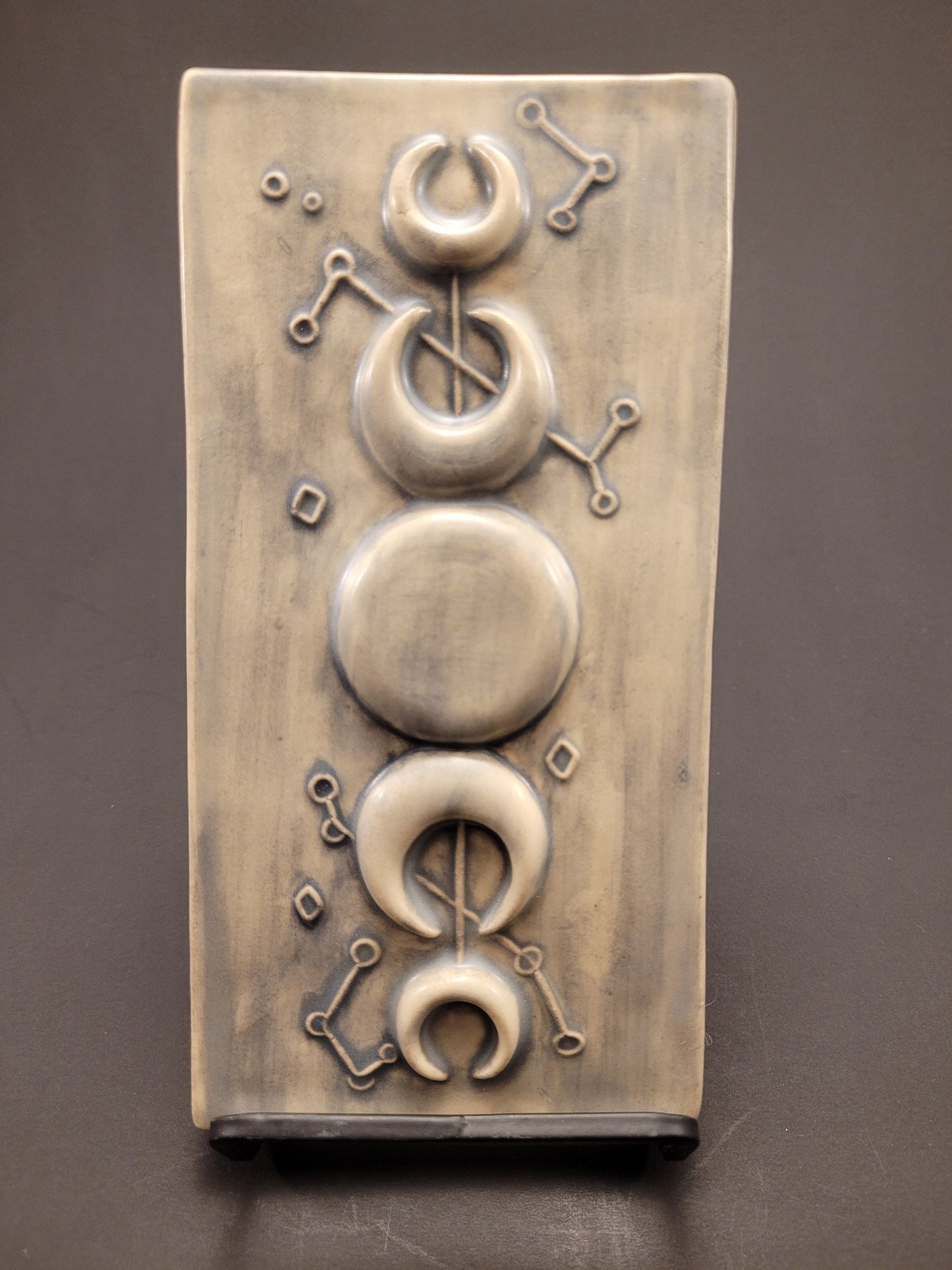 Moon Phases - Handmade Ceramic Tile