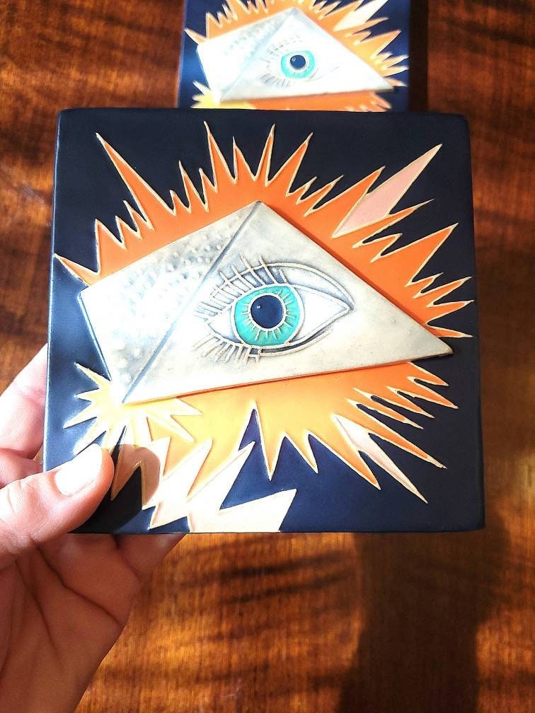 Third Eye Tile - Handmade Ceramic Tile