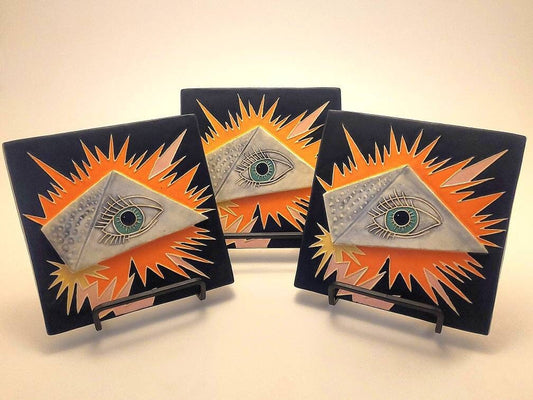 Third Eye Tile - Handmade Ceramic Tile