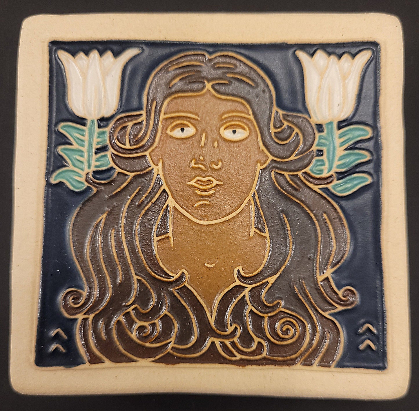 Virgo - Astrology tile, Handmade ceramic tile
