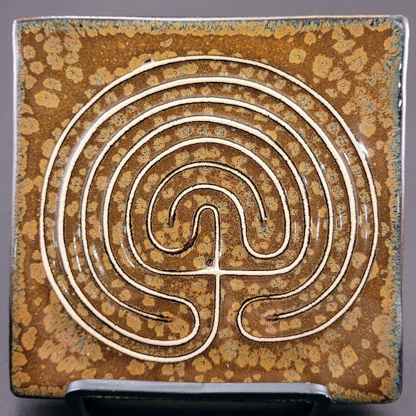Labyrinth - Handmade Ceramic Tile