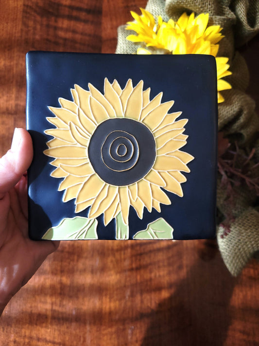 Art Nouveau Sunflower Tiles