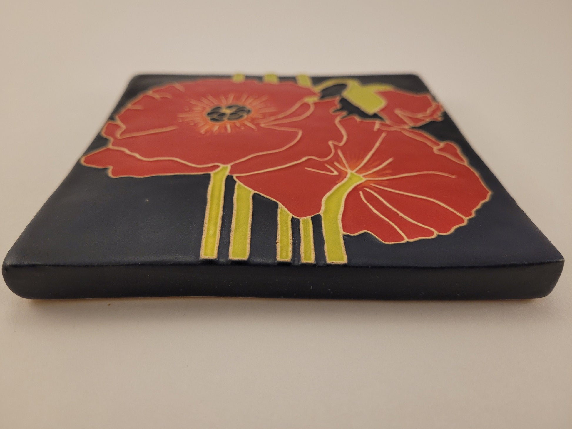 Art Nouveau Poppy Flower
