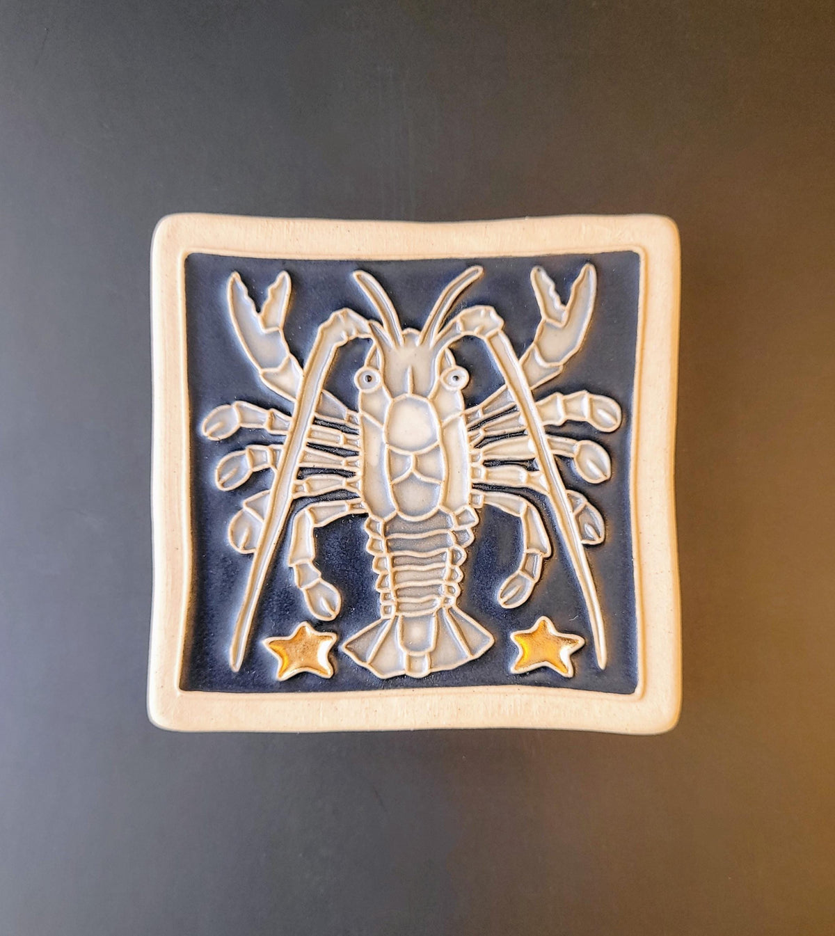 Cancer - Astrology tile, Handmade ceramic tile