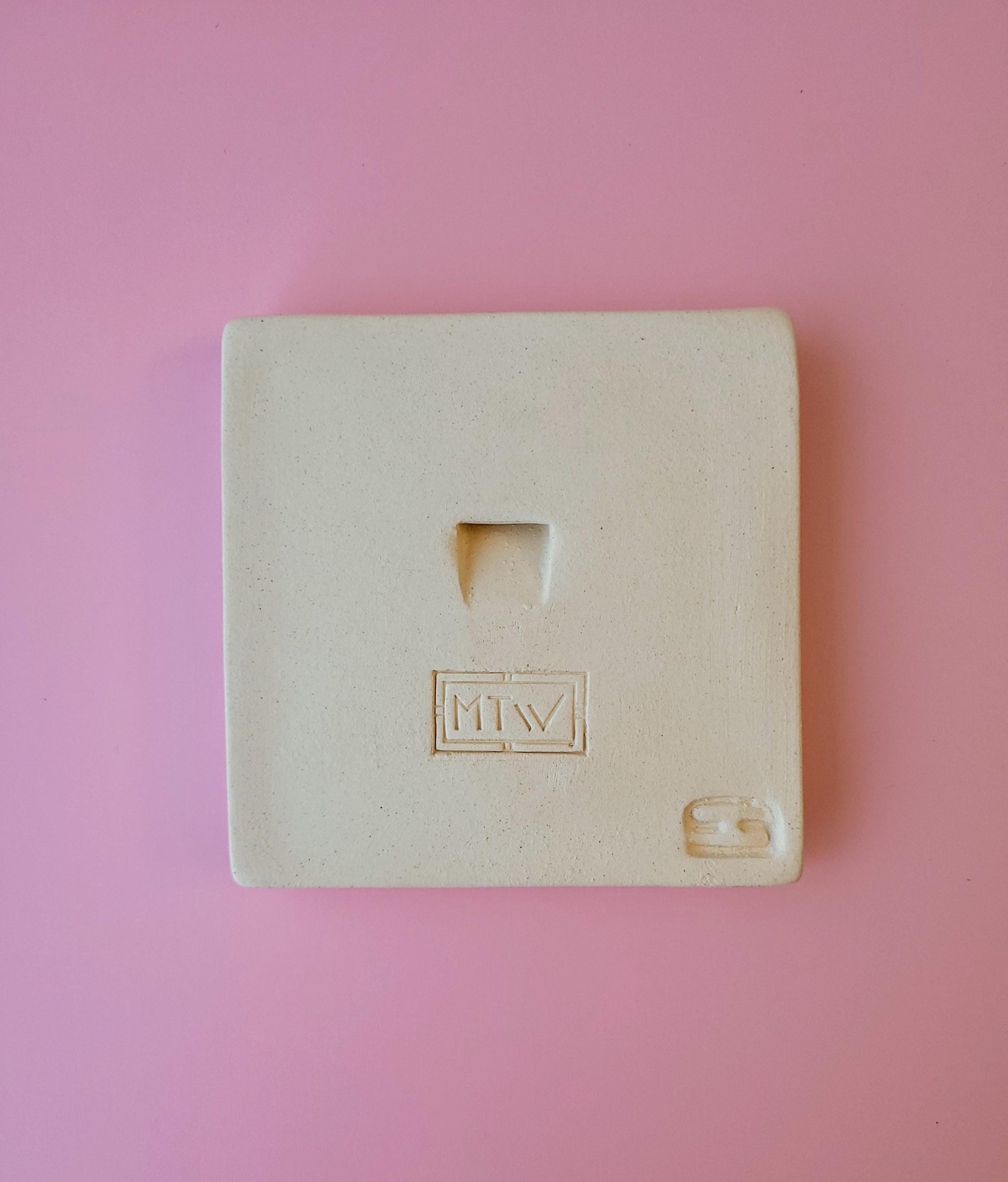 Cosmos flower Tile, Handmade 4x4 ceramic art tile