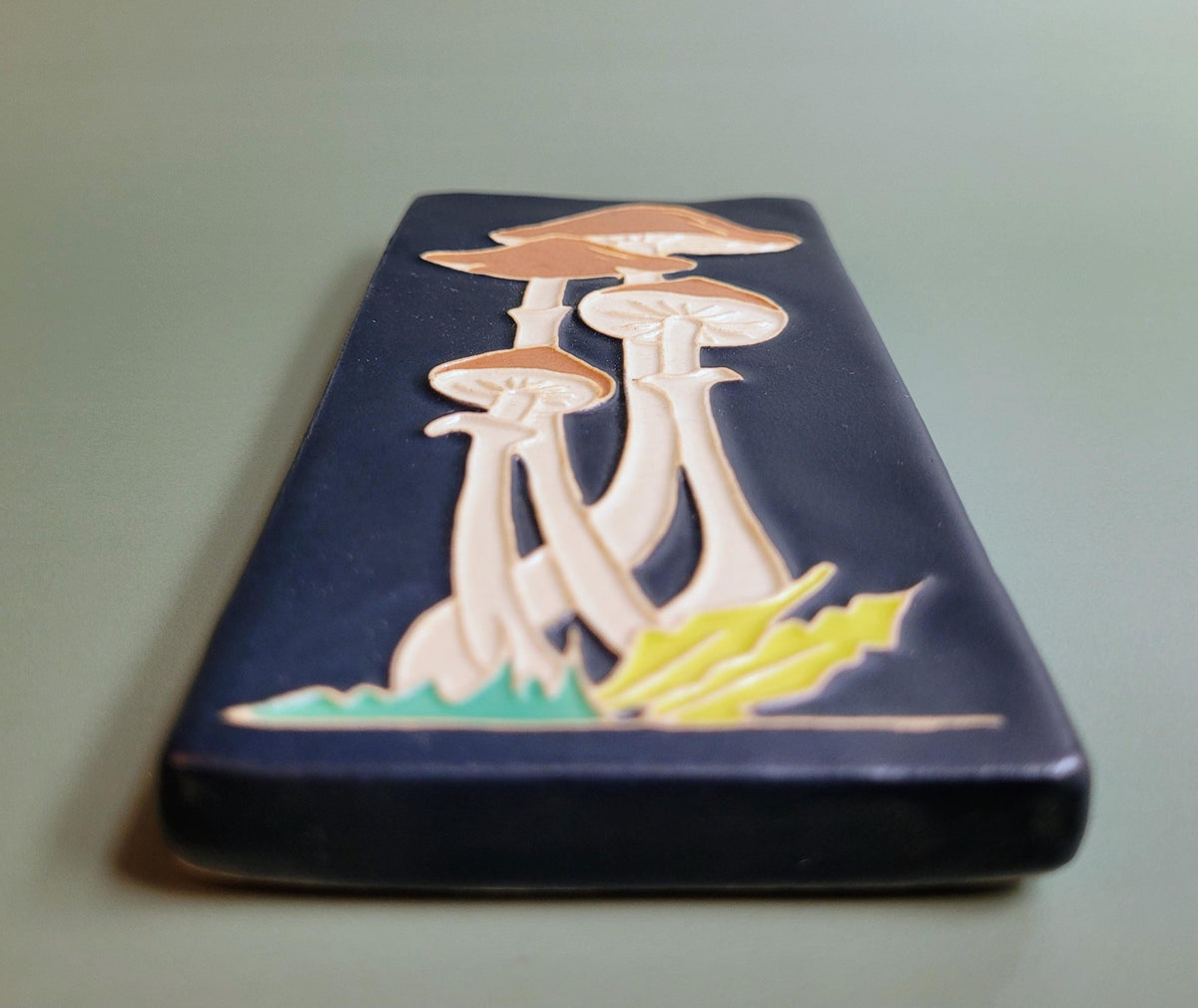Golden Teachers, Psilocybin  Mushroom - Handmade Ceramic Tile