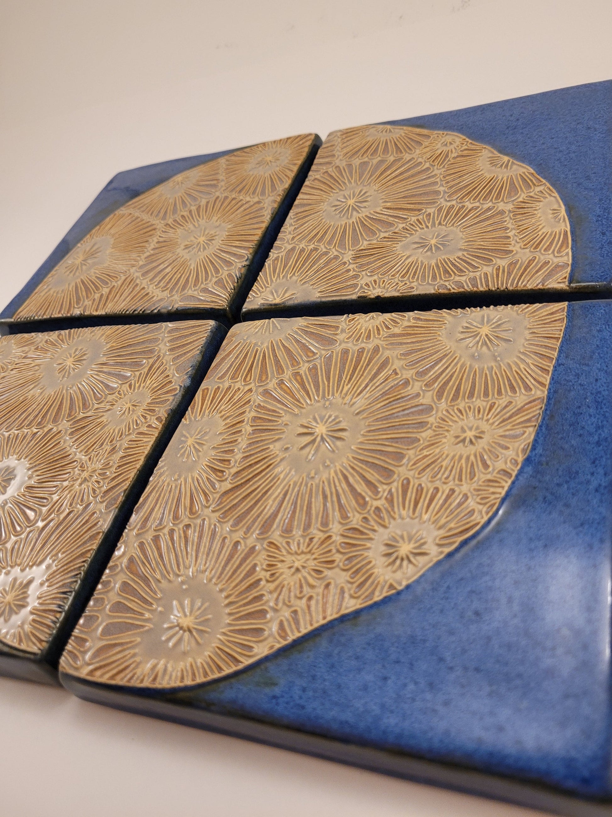 Petoskey Set #1, Handmade ceramic art tile