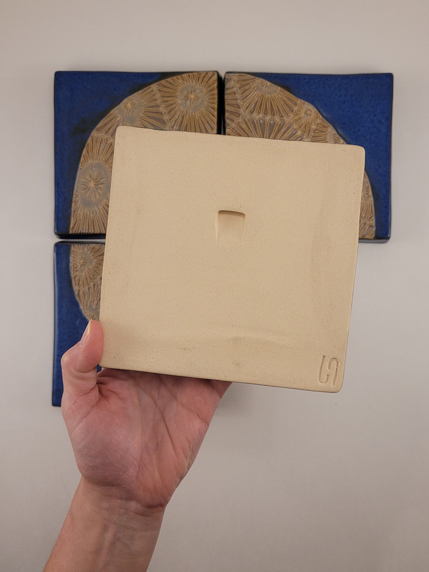 Petoskey Set #1, Handmade ceramic art tile