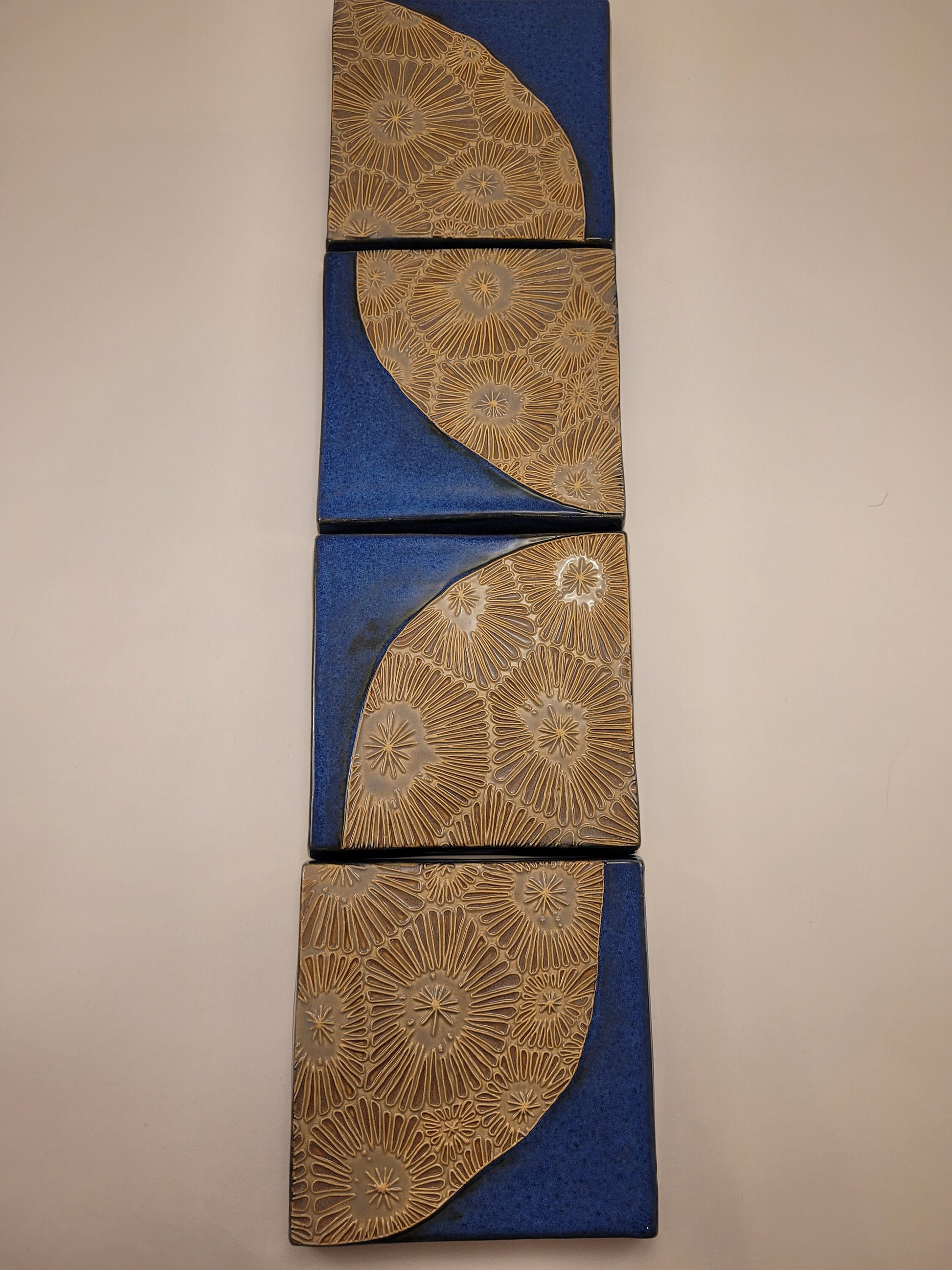 Petoskey Set #1, Handmade ceramic art tile