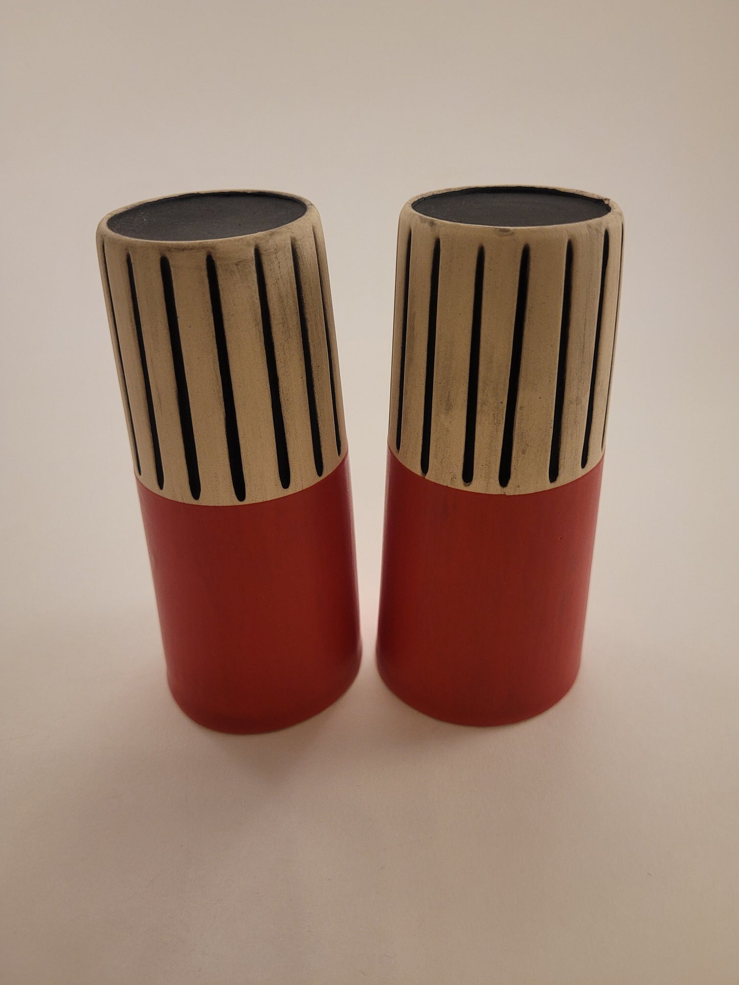 Modern handmade ceramic tumblers set, slip casted ceramic cup set, 8oz