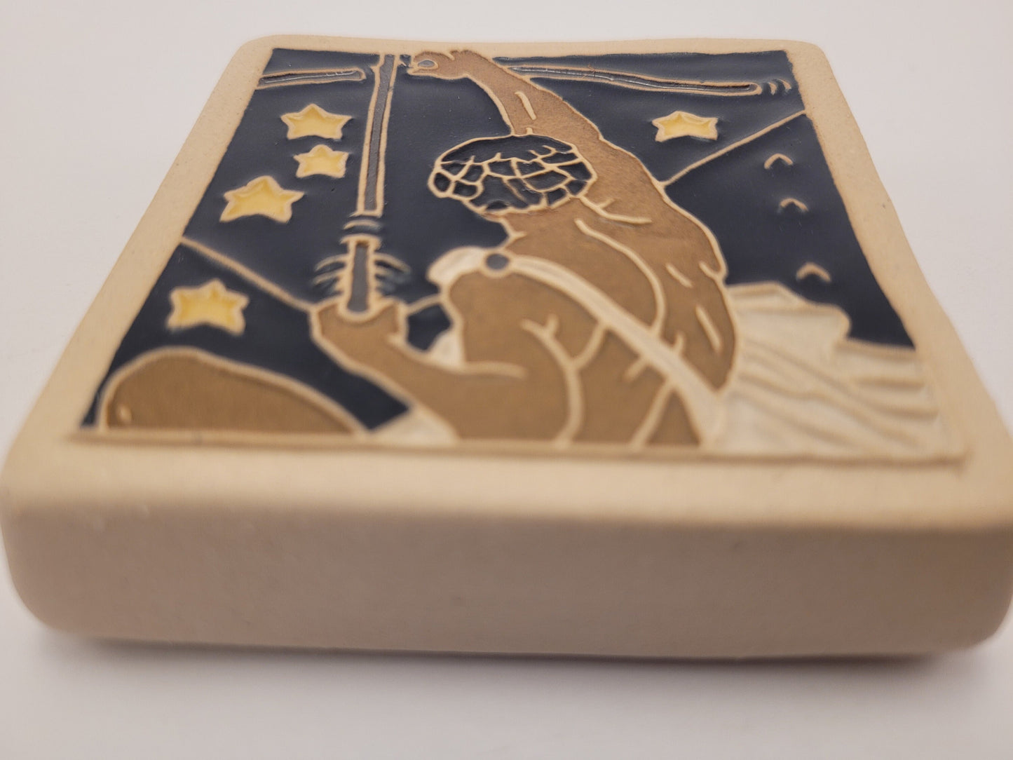 Sagittarius - Astrology tile, Handmade ceramic tile