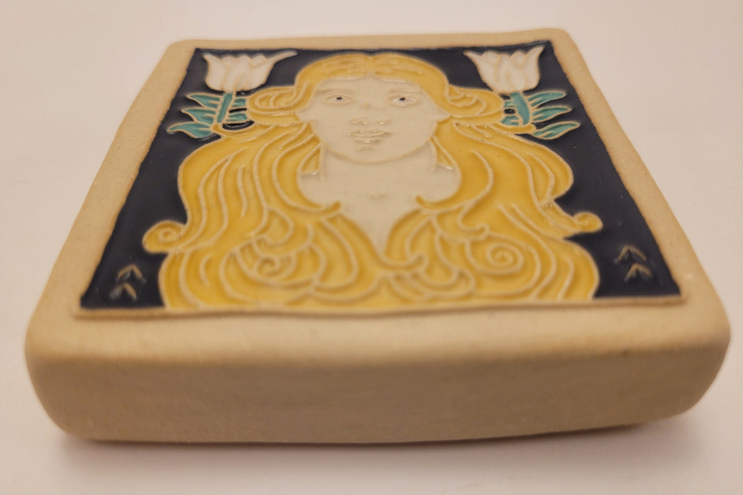 Virgo - Astrology tile, Handmade ceramic tile