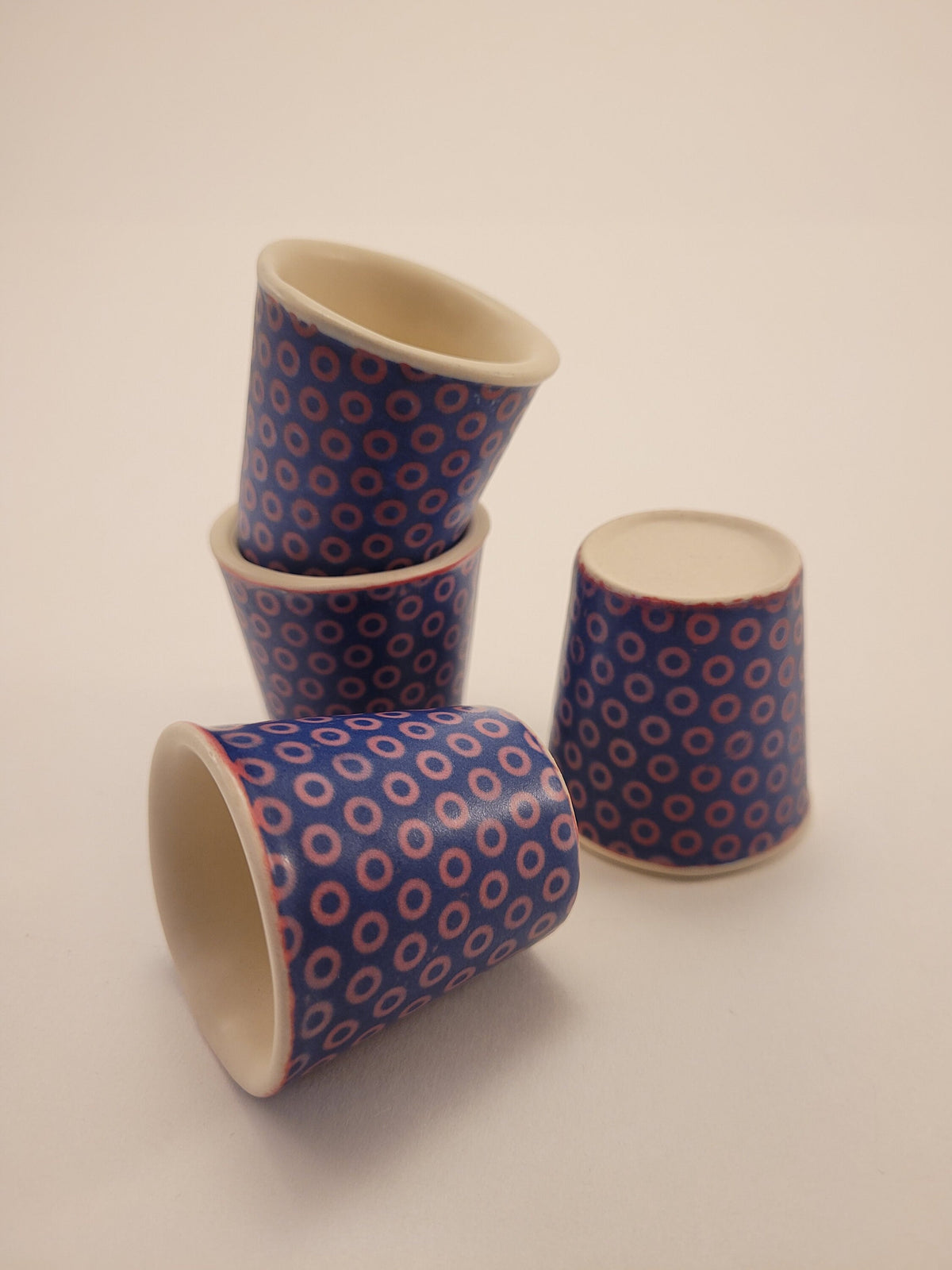 Phish inspired shot glasses, Handmade ceramic shot glasses