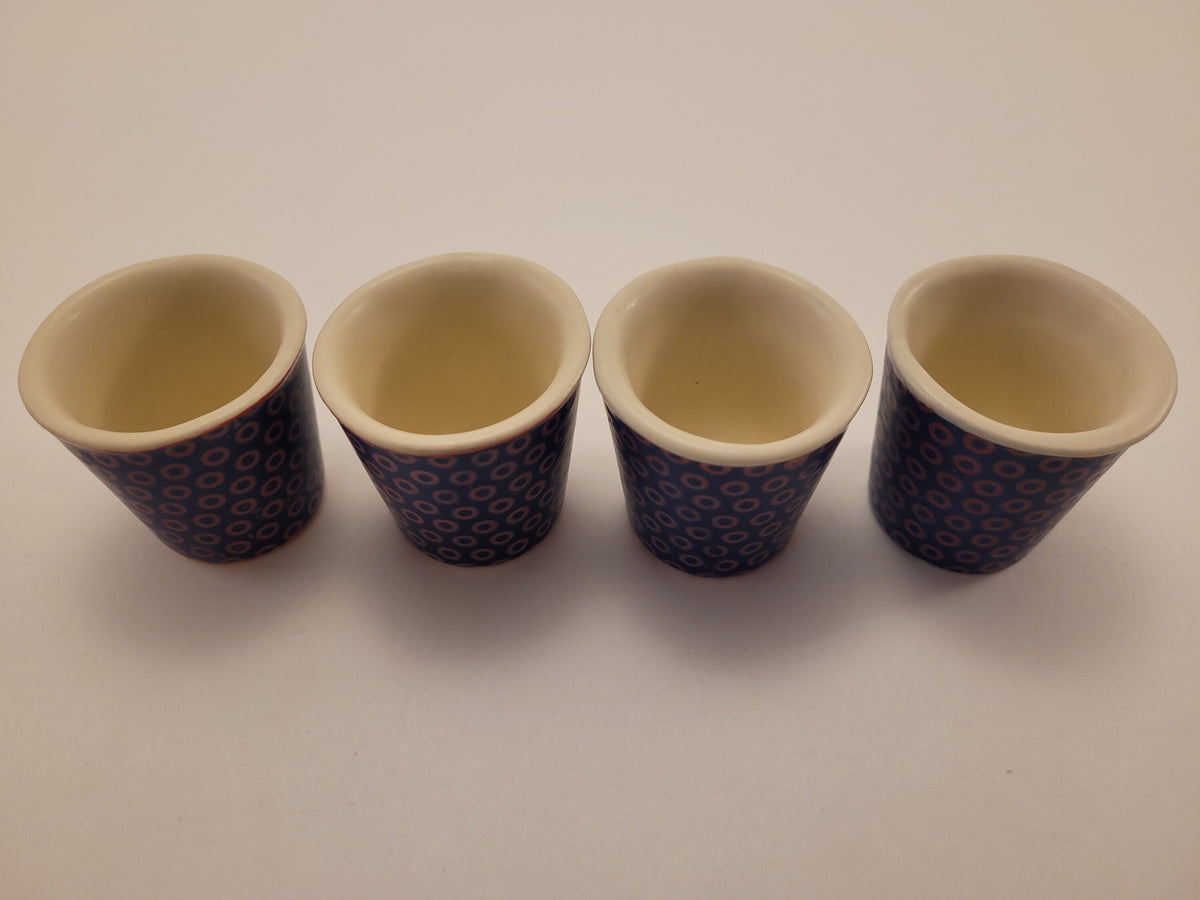 Phish inspired shot glasses, Handmade ceramic shot glasses