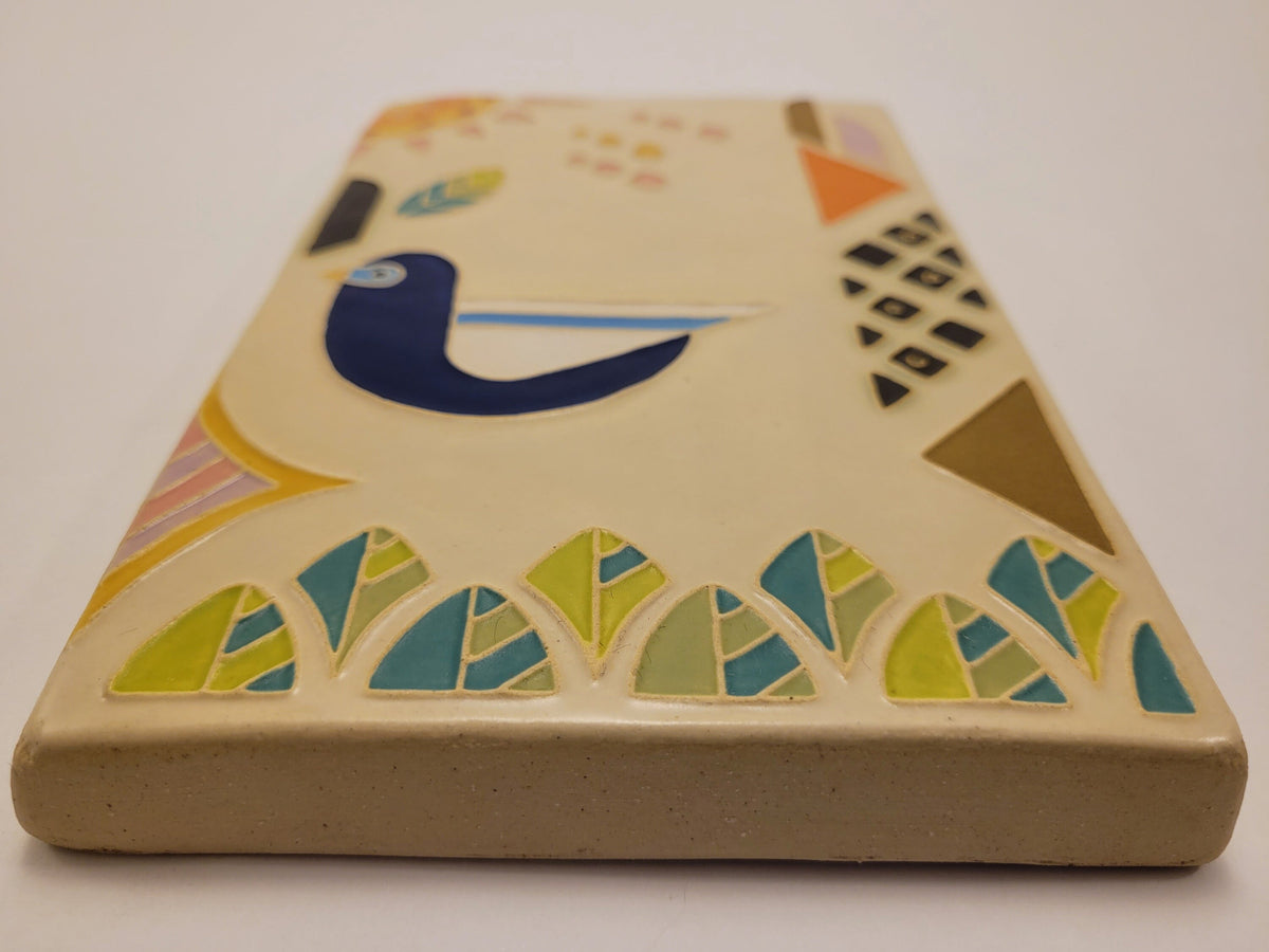 Bright Sparrow Tile set - Handmade ceramic art tile